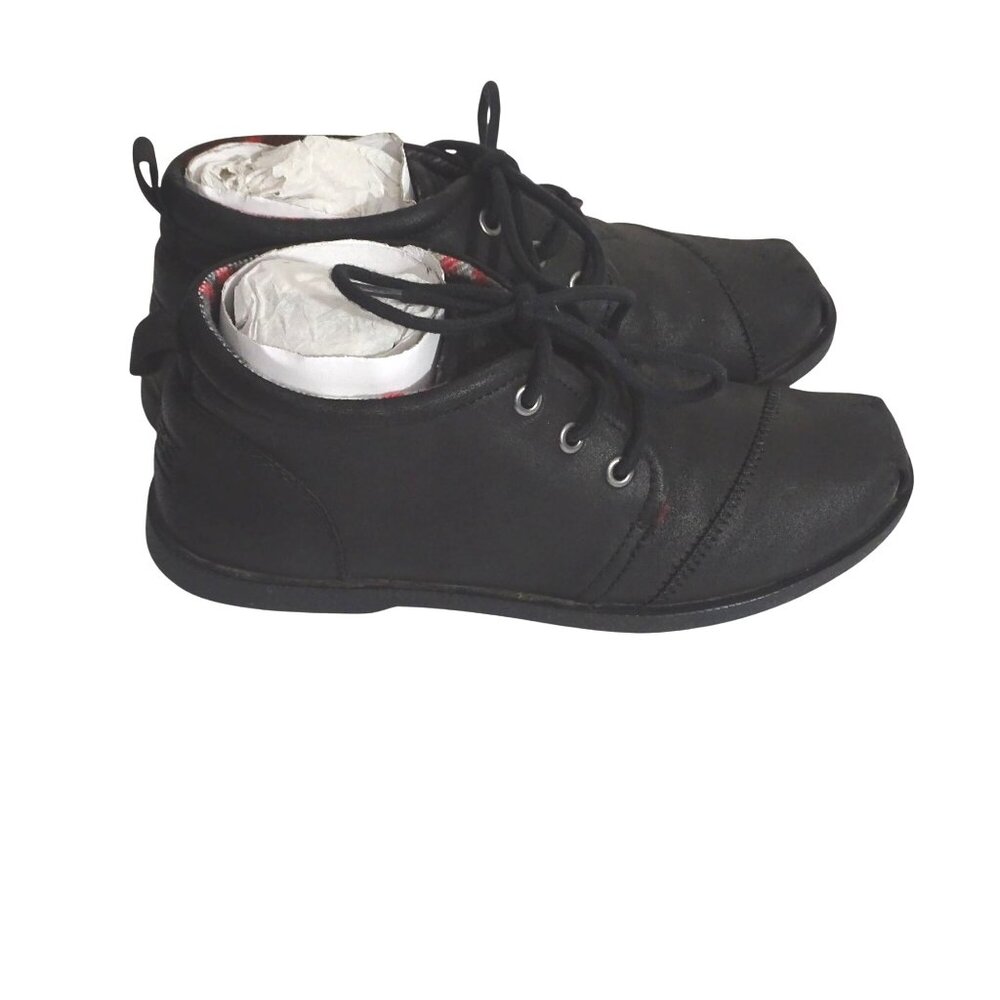 Bobs Skechers Black Chukka Ankle Boots Women Size 7 Memory Foam Textile 34487 - Picture 3 of 8